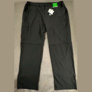Mountain Warehouse Black Pants‎ 4 Way Stretch 44W X 32L UV Protection Zip Off